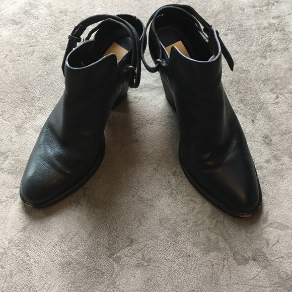 Dolce Vita Sling Back Black Booties - Picture 6 of 8